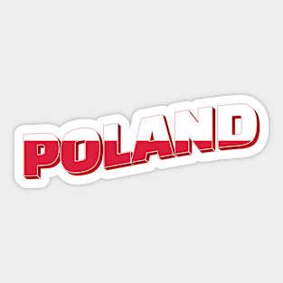 Poland Vintage style retro souvenir Sticker